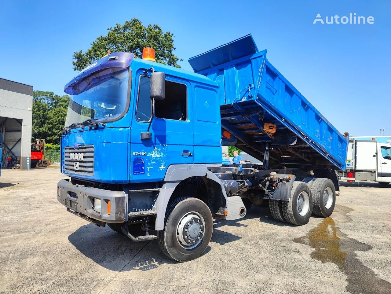 camion ribaltabile MAN 27.464 DFAK 6X6 MEILLER 3S KIPPER