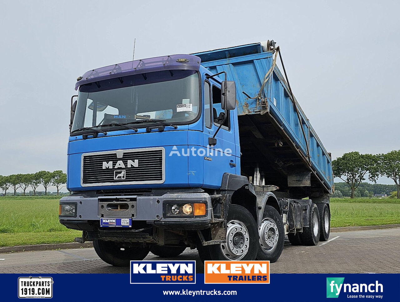 MAN 35.400 F2000 8x4 manual steel dump truck