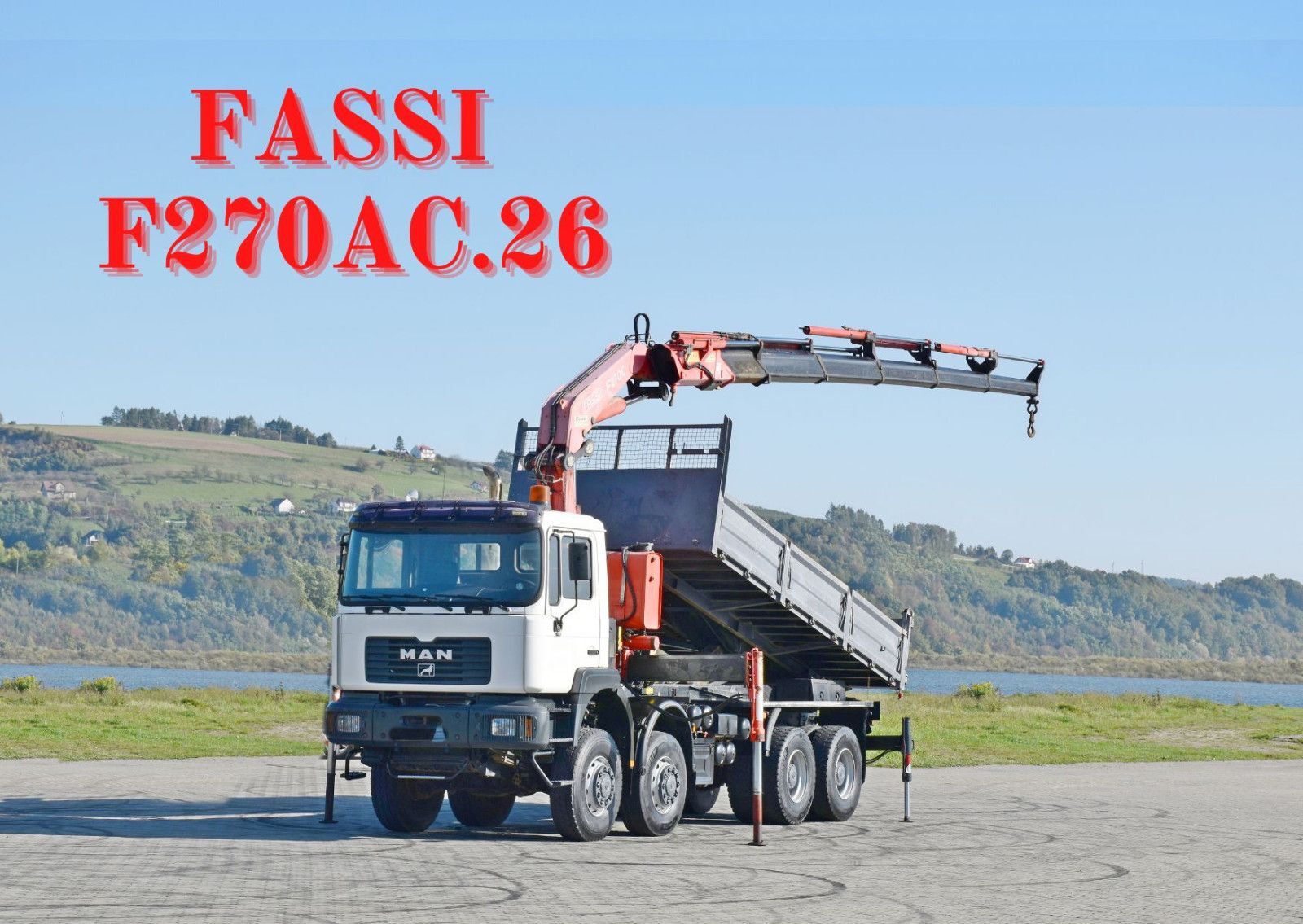 MAN 41.460 * KRAN * 8x8 ! TOPZUSTAND dump truck