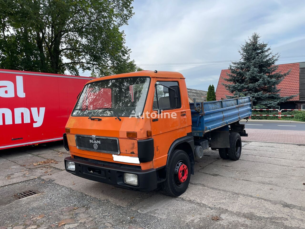 MAN 8 150       WYWROTKA dump truck