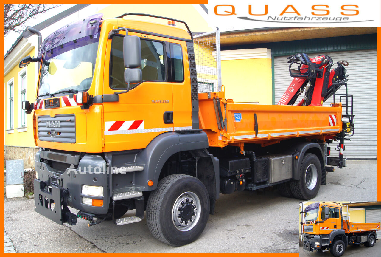 Самосвал MAN TGA 18.320 BL 4x4/ FASSI F135 abnehmbar/ MEILLER / Winterdienst - Autoline