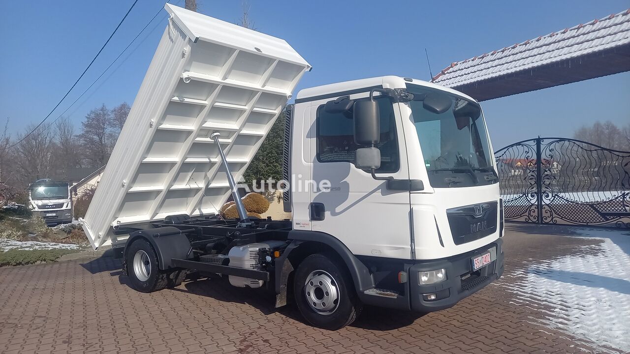 MAN TGL 12 250 SKLAPAC WYKLAPAC WYWROTKA WYWROT KIPER ZOBACZ KLIMA dump truck