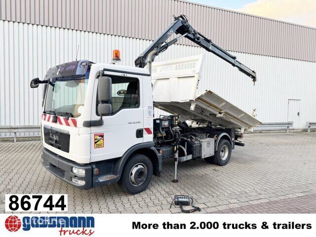 MAN TGL 12.250/340 4X2 BB, Bordmatik, Kran Hiab 066 dump truck