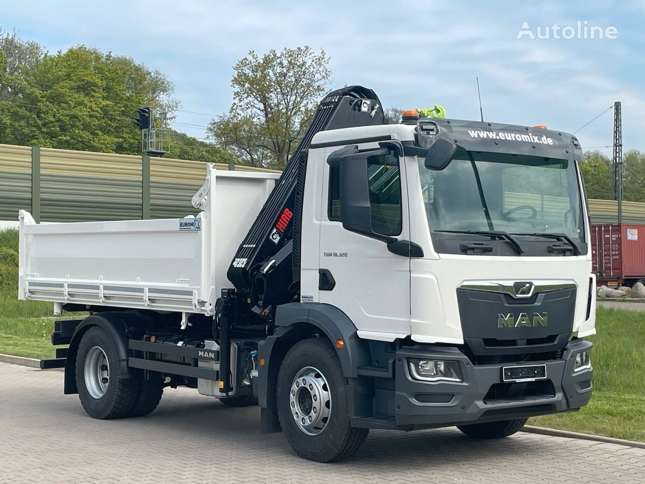 new MAN TGM 18.320 4x2 Euro6e Hiab X-HiDuo138DS-3Euromix dump truck