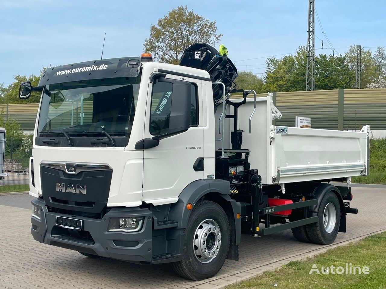 new MAN TGM 18.320 4x2 Euro6e Hiab X-HiDuo138DS-3Euromix dump truck