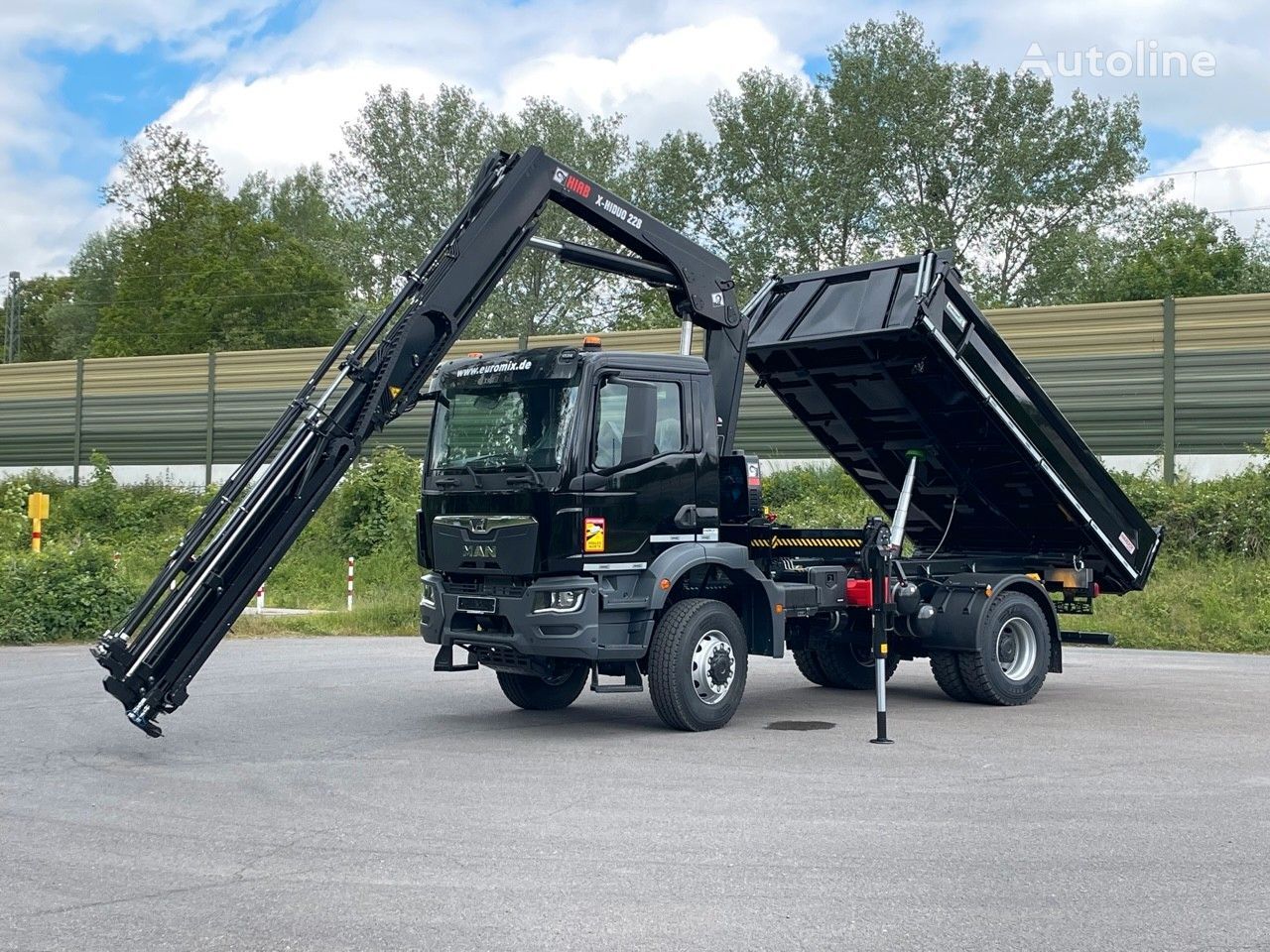 καινούριο ανατρεπόμενο φορτηγό MAN TGM 18.320 4x4 Euro6e Hiab X Hiduo 228-4