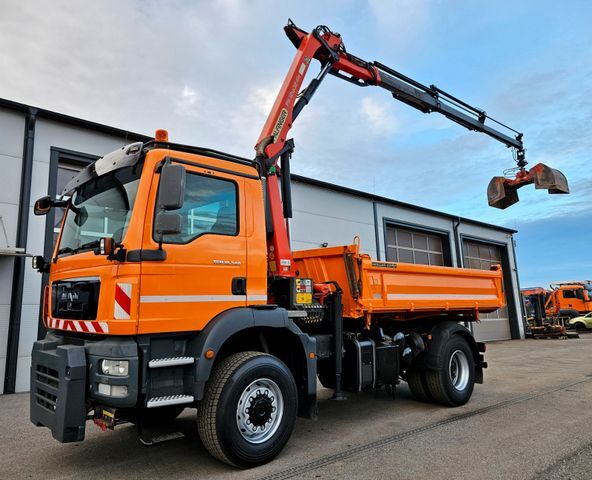 自卸车 MAN TGM 18.340 4x4 Palfinger PK12002 EH  Kran Euro5