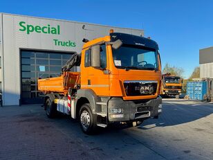 MAN TGS 18.320 BB 4x2 + 3 way Meiller kipper + Hiab 111 BS-2 Hiduo kiper