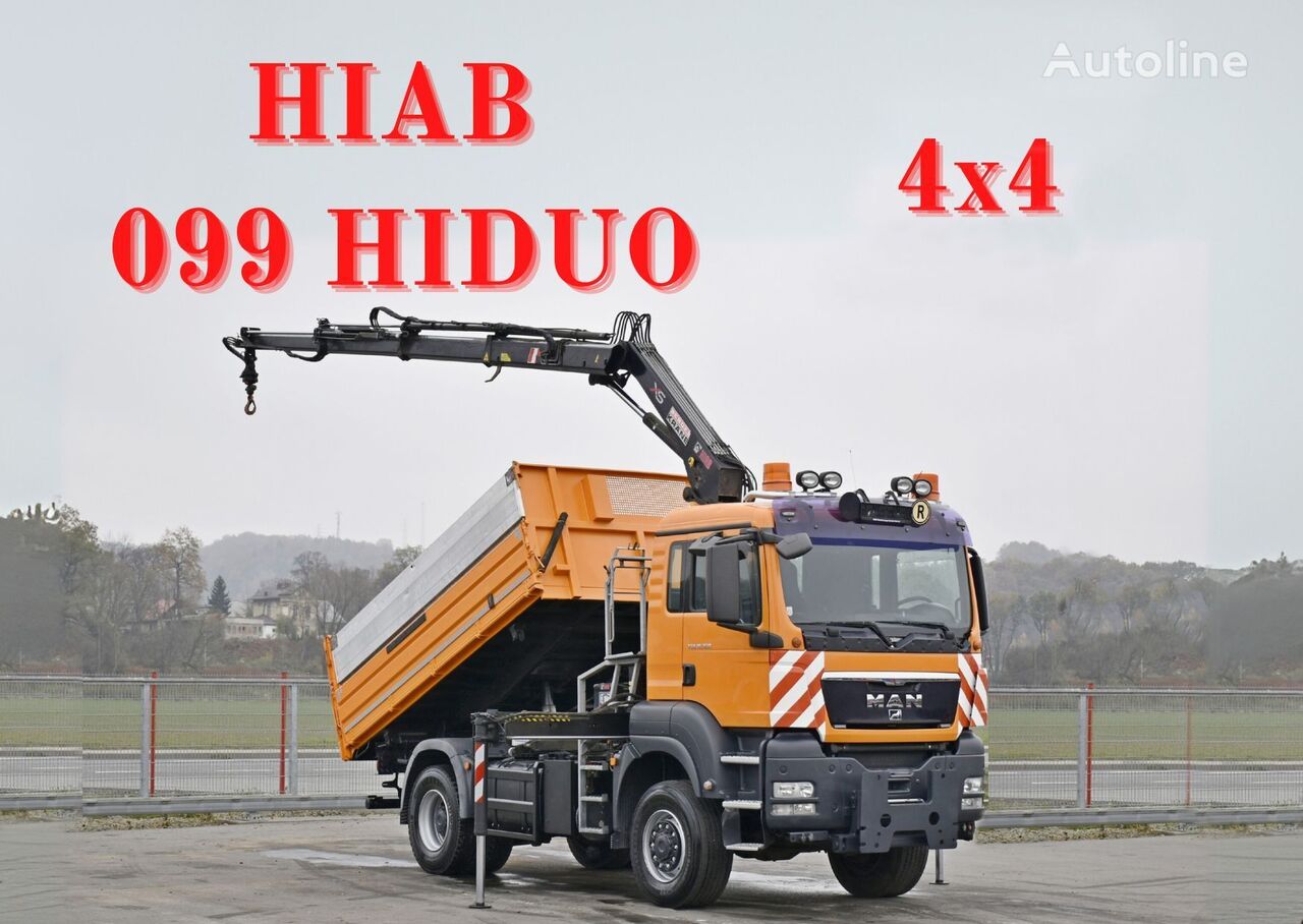 MAN TGS 18.360 * HIAB 099 HIDUO + FUNK *4x4 dump truck