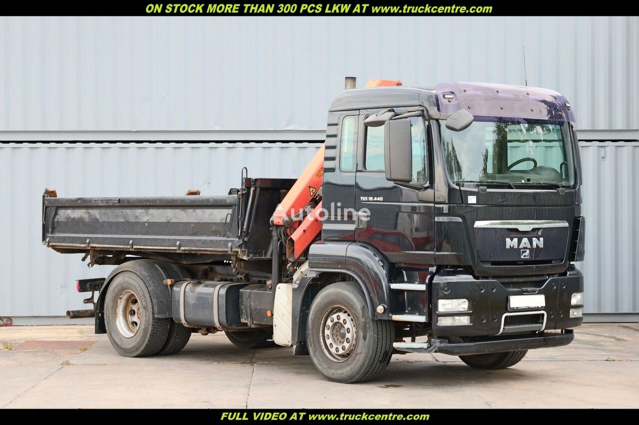 شاحنة قلابة MAN TGS 18.440, CRANE/KRAN PALFINGER PK 11001-K