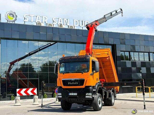 MAN TGS 18.480 4x4 PALFINGER PK 22002 Crane Kipper dump truck for sale | Autoline NG MAN TGS 18.480 4x4 PALFINGER PK 22002 Crane Kipper dump truck - Autoline