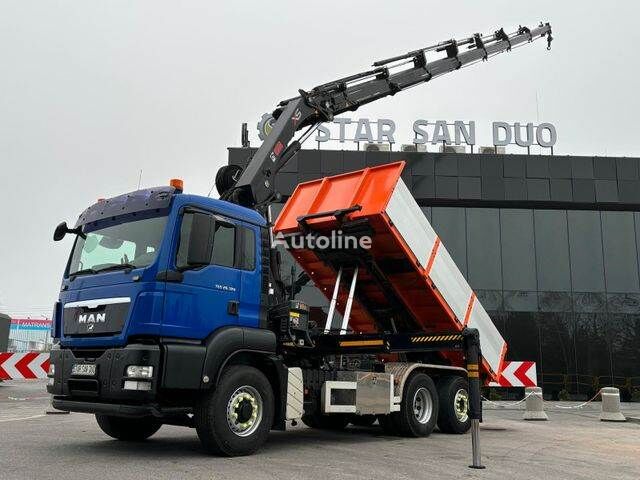 MAN TGS 26.320 6x4H HIAB 244 E-7 Crane Kiper Kran Muldenkipper