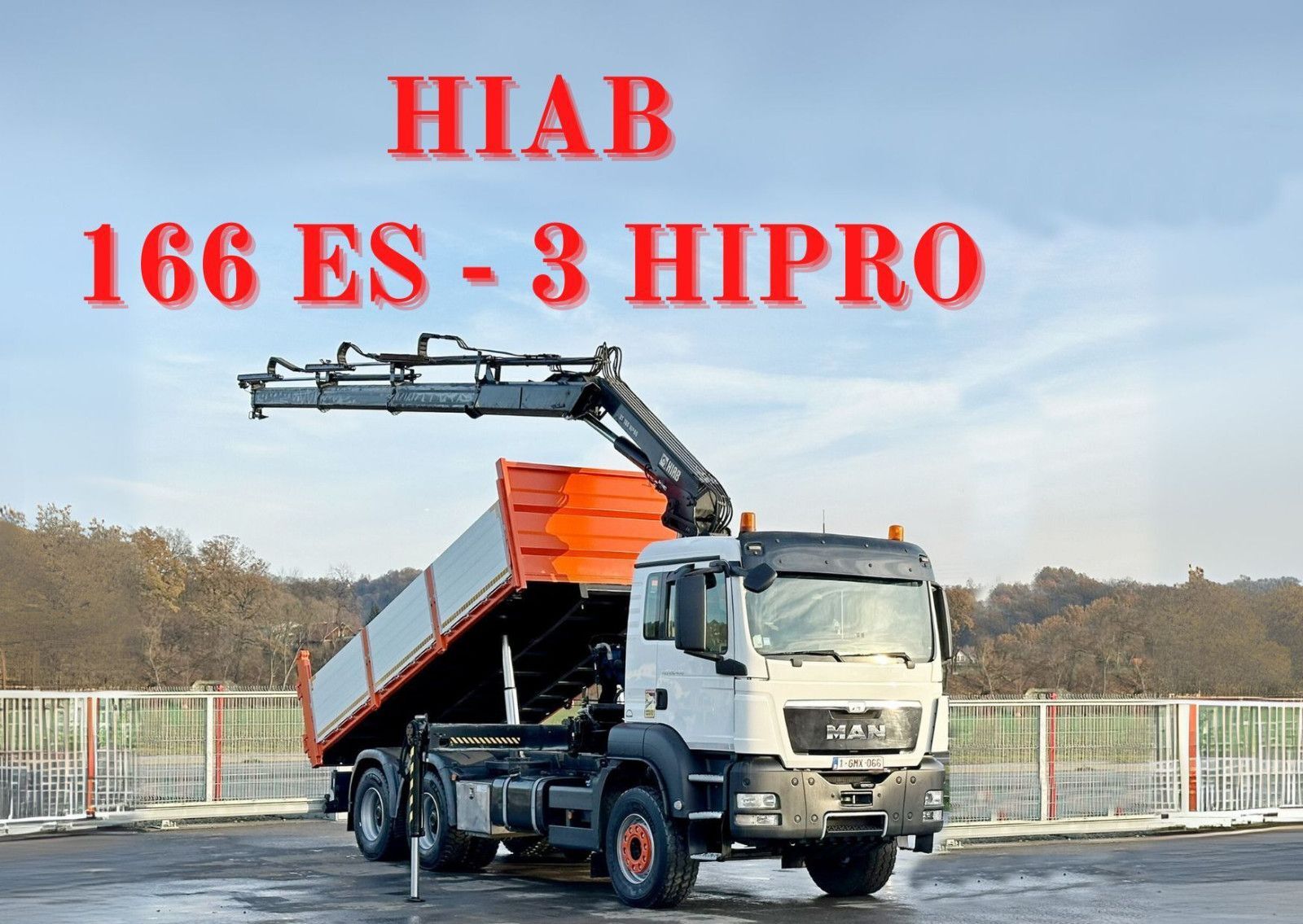 MAN TGS 26.400 * HIAB 166 ES-3HIPRO + FUNK * 6x4 volquete