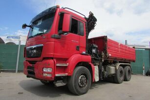 truk pembuangan MAN TGS 26.440 6x6H BL - HIAB 166E FUNKFERN Nr: 852