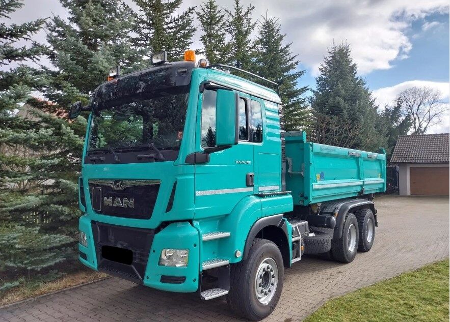 MAN TGS 26.500 Meiller Bordmatic 3 way tipper 6x4 kipper vrachtwagen