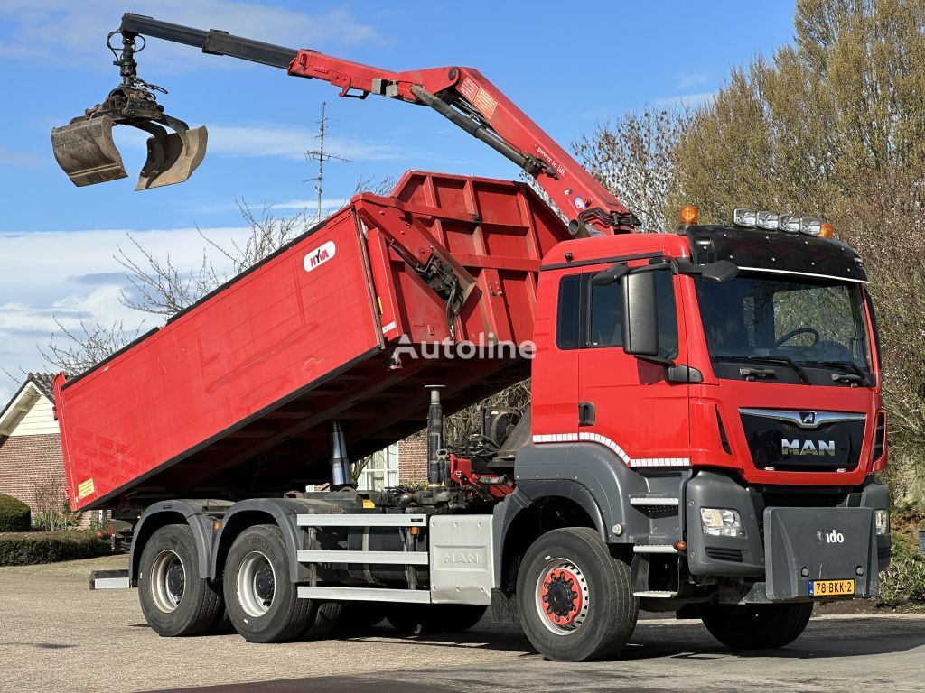 camion-benne MAN TGS 28/420 Z-Kraan/3 zijdige kipper 6x6!!2018!!ZERO EMISSIE TOEG