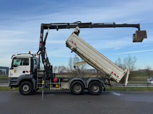 MAN TGS 33.360 6x4 3-way Kipper with crane dump truck