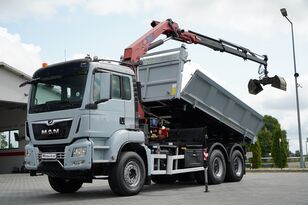 شاحنة قلابة MAN TGS 33.360 / 6x4 / WYWROTKA + HDS HMF 1820 K-RC / wysów 10m / HY