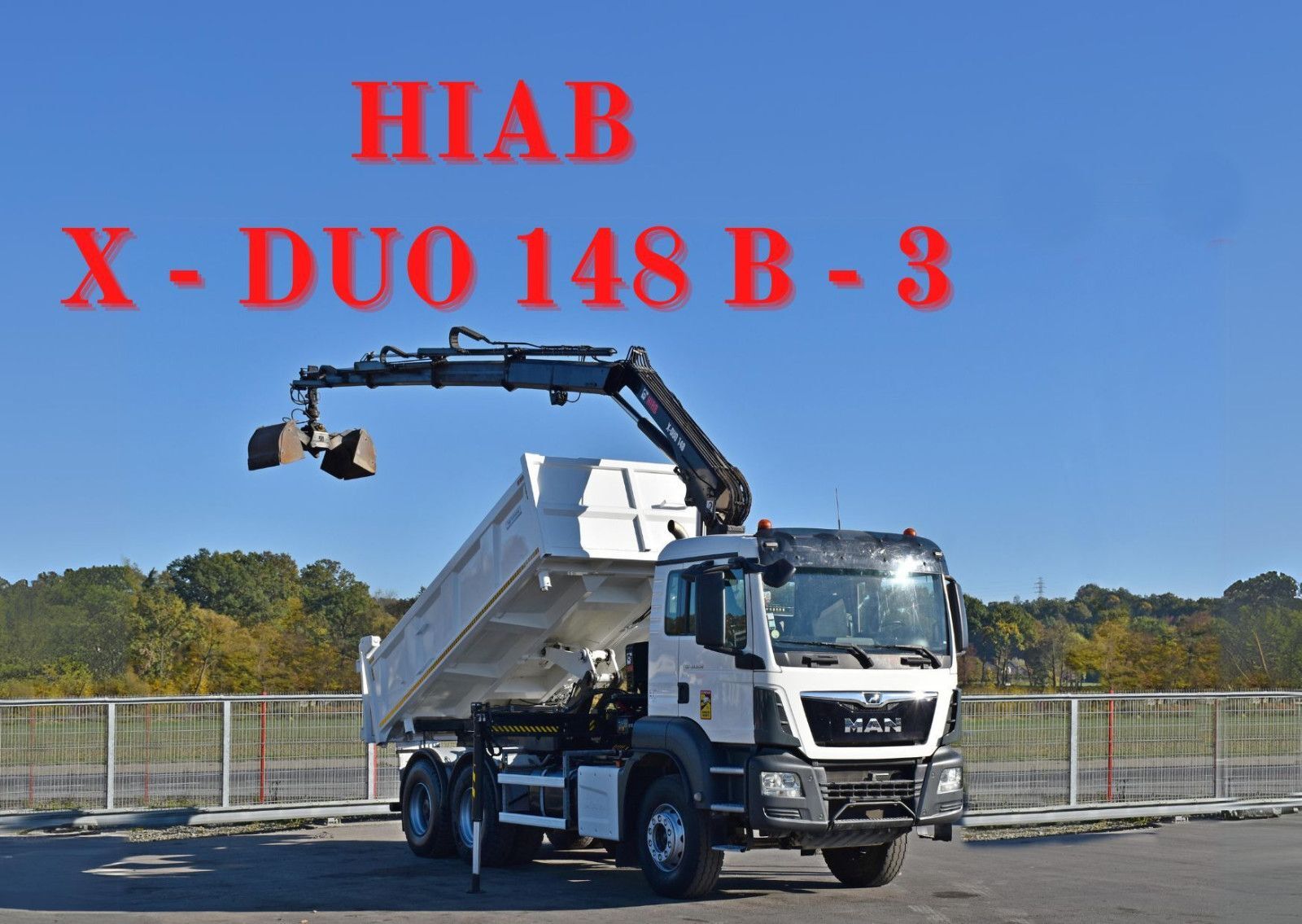 MAN TGS 33.360 *KIPPER 4,80m *HIAB X-DUO 148 B-3*6x4 damperli kamyon