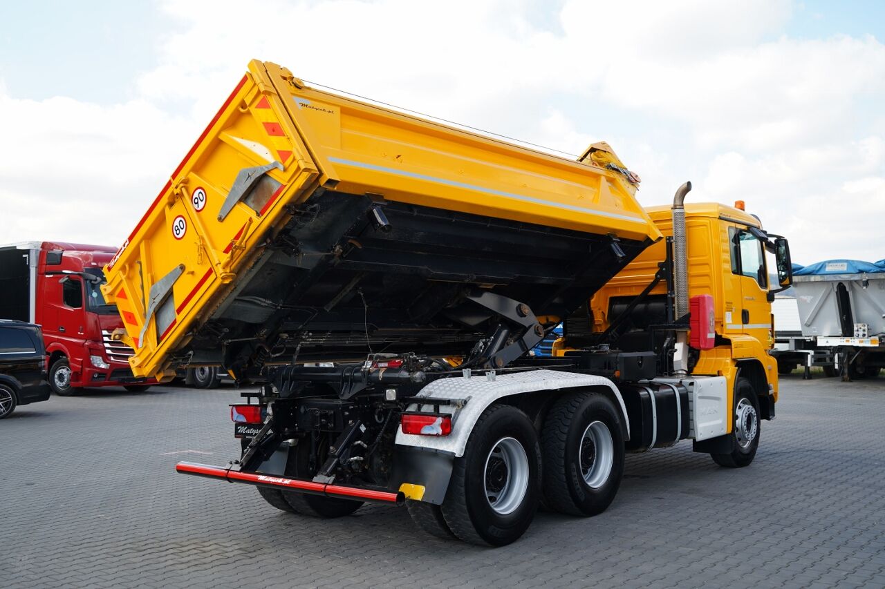 MAN TGS 33.440 / 6X4 / 2 STRONNA WYWROTKA /  HYDROBURTA / BORDMATIC