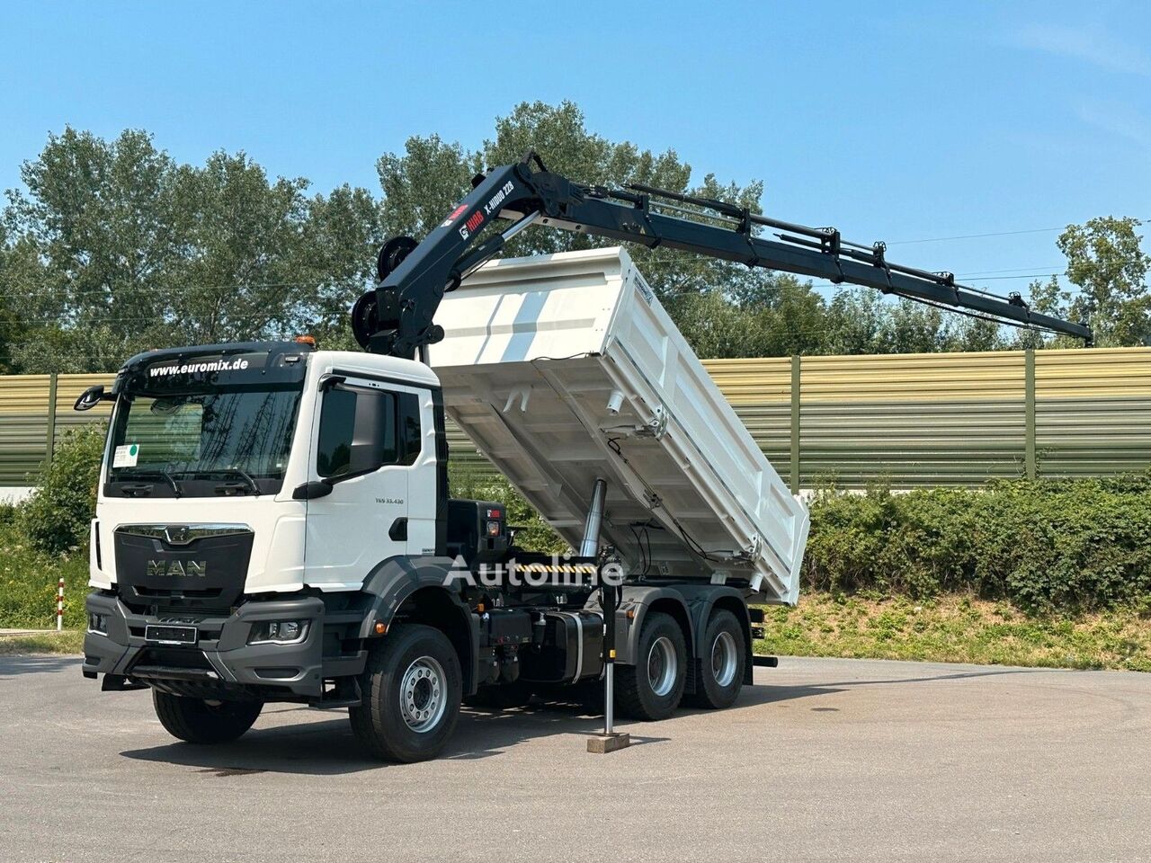 Tovornjak prekucnik MAN TGS 33.440 6x4 /3-Seiten- Kipper / HIAB 228-6 naprodaj | Autoline SI Nov tovornjak prekucnik MAN TGS 33.440 6x4 /3-Seiten- Kipper / HIAB 228-6 - Autoline