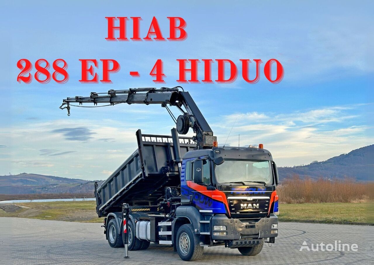 camião basculante MAN TGS 33.480 * HIAB 288 EP - 4 HIDUO/ FUNK * 6x4