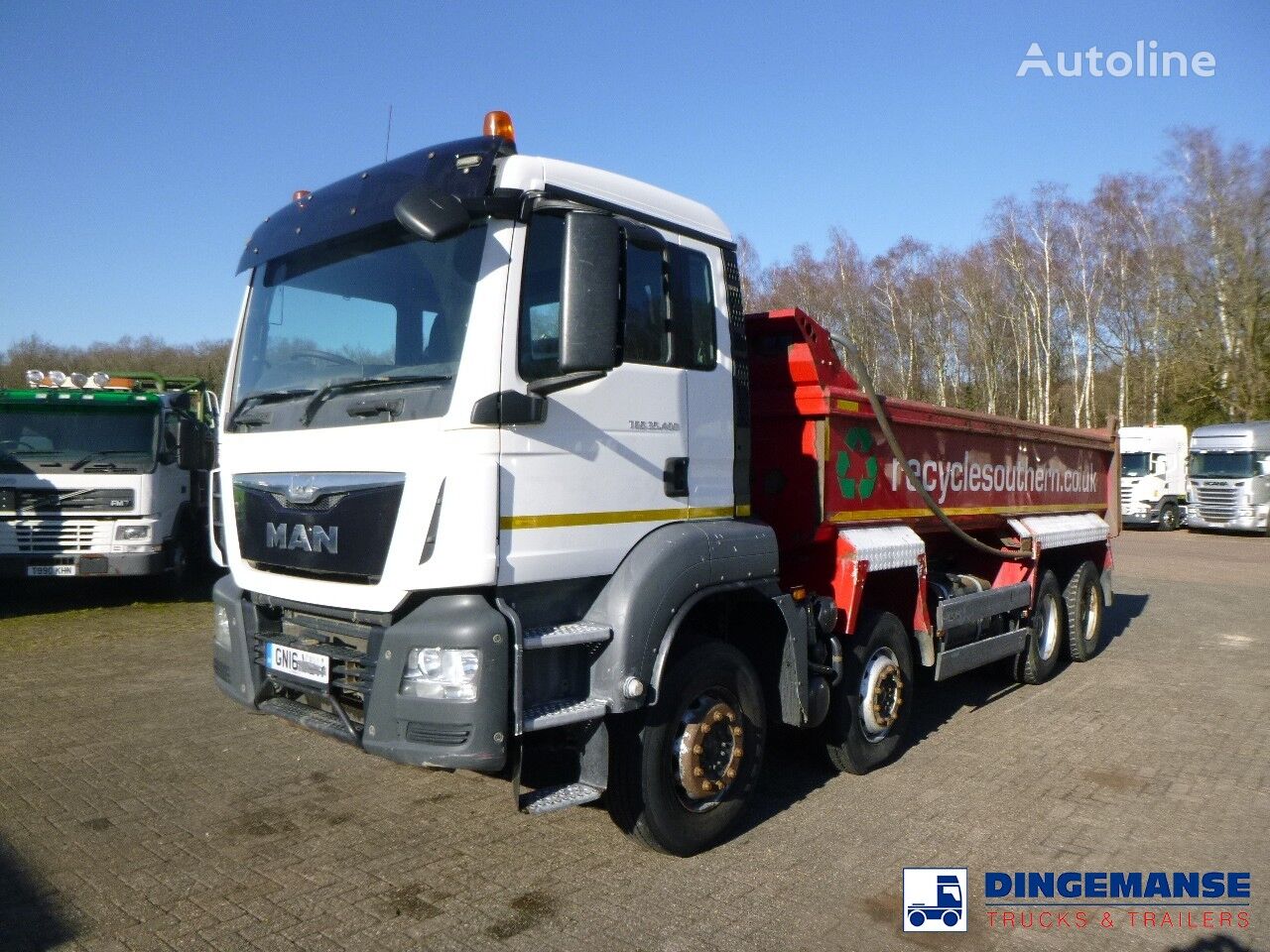 MAN TGS 35.400 8x4 RHD steel tipper 20 m3 dump truck