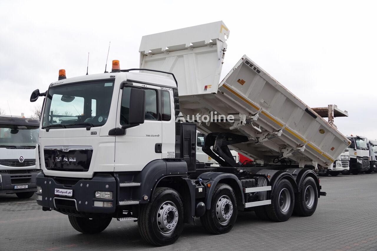 MAN TGS 35.440 / 8X4 / WYWROTKA / HYDROBURTA / BORDMATIC / HYDROKLAP dump truck