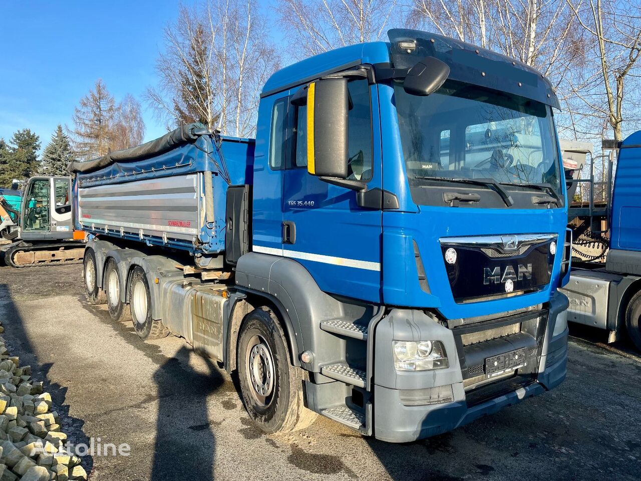 camion-benne MAN TGS 35.440, EURO 6, 8x4, SCHWARZMULLER, HARDOX