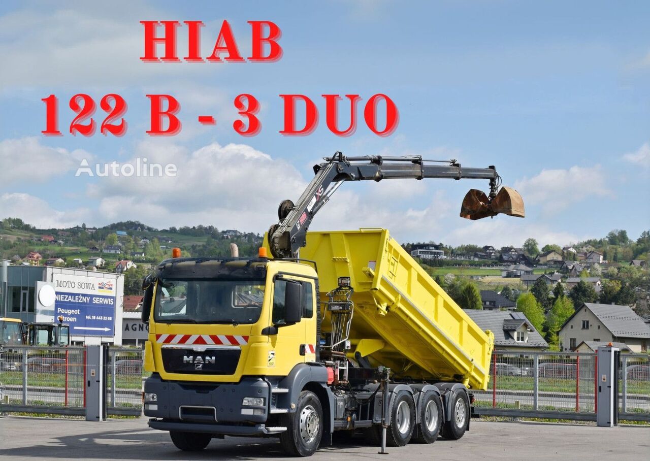 MAN TGS 35.440 * HIAB 122 B-3 DUO / 8x4 dump truck