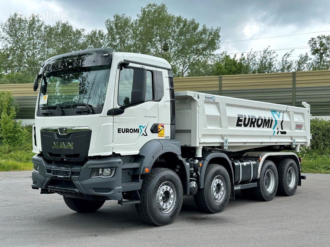 új MAN TGS 35.480 8x4 EuromixMTP Bibenne-Kipper billenős teherautó