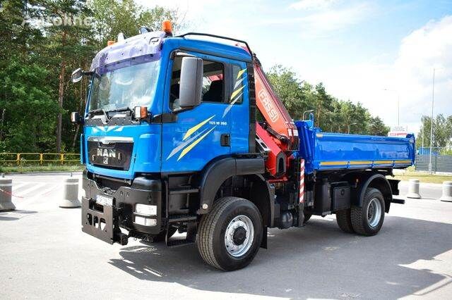 MAN TGS 4x4 18.360 FASSI 155 EURO 5 CRANE cran ! dump truck