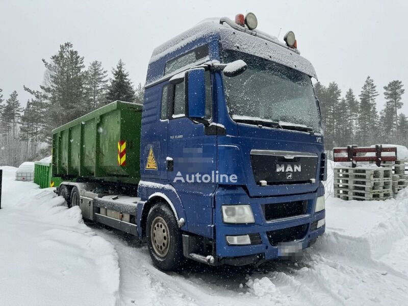 camion-benne MAN TGX 33.680 Hooklift Truck with Palift Hook