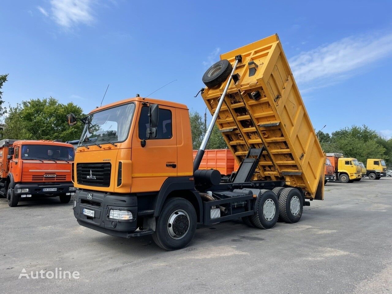 MAZ 6501C5 Nova guma ta AKB 100% dump truck