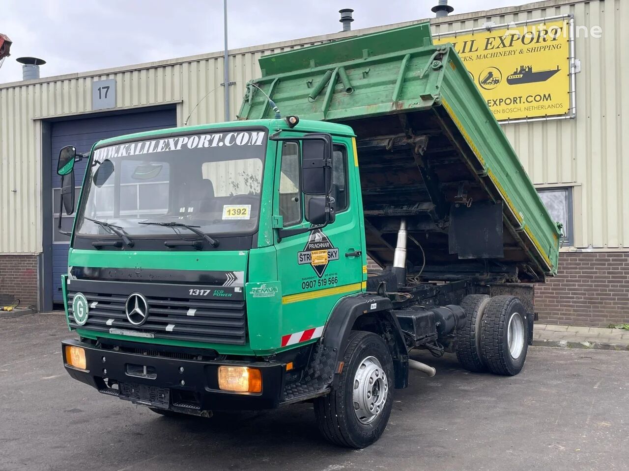 Mercedes-Benz 1317 (814D) Kipper Steel Suspension Good Condition pašizgāzējs