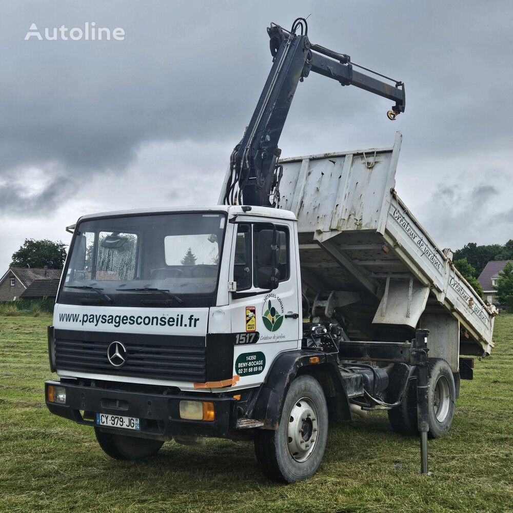 камион кипер Mercedes-Benz 1517 TIPPER + HIAB CRANE 081