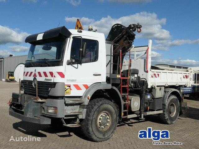 Mercedes-Benz 1828 Atego AK 4x4, Kran Hiab 166 DS-3, Funk volquete