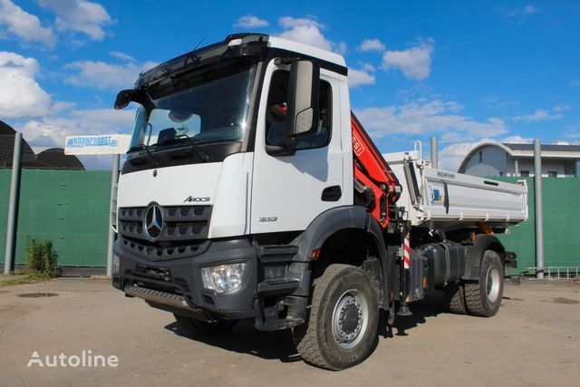 camion-benne Mercedes-Benz 1832 4x4 BB - KRAN FASSI FUNKFERN - Nr.: 272