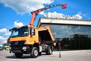 самосвал Mercedes-Benz 4x4 ACTROS 1841 PALFINGER PK 23002 CRANE BASKET