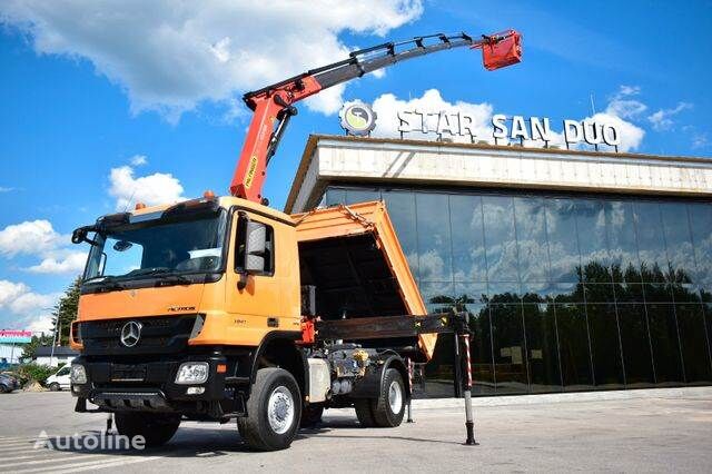 شاحنة قلابة Mercedes-Benz 4x4 ACTROS 1841 PALFINGER PK 23002 CRANE BASKET