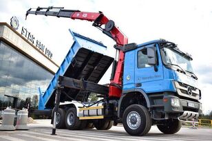 Mercedes-Benz 6x6 ACTROS 3341 HMF 4220-K4 KIPPER CRANE KRAN dump truck