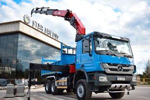 самосвал Mercedes-Benz 6x6 ACTROS 3341 HMF 4220-K4 KIPPER Crane Kran