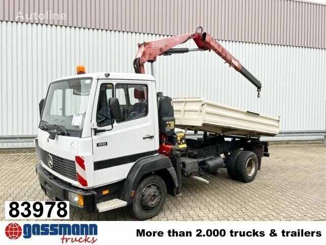 ανατρεπόμενο φορτηγό Mercedes-Benz 811 K 4x2 mit Kran Fassi F65A.21 (BJ.2009)