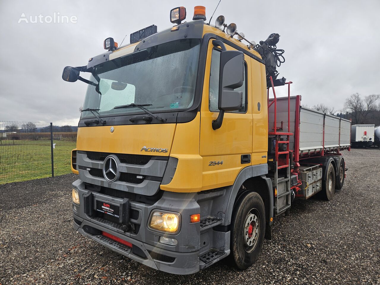 camion-benne Mercedes-Benz ACTROS 2544 L 6x2/4 + HMF 2420-K5