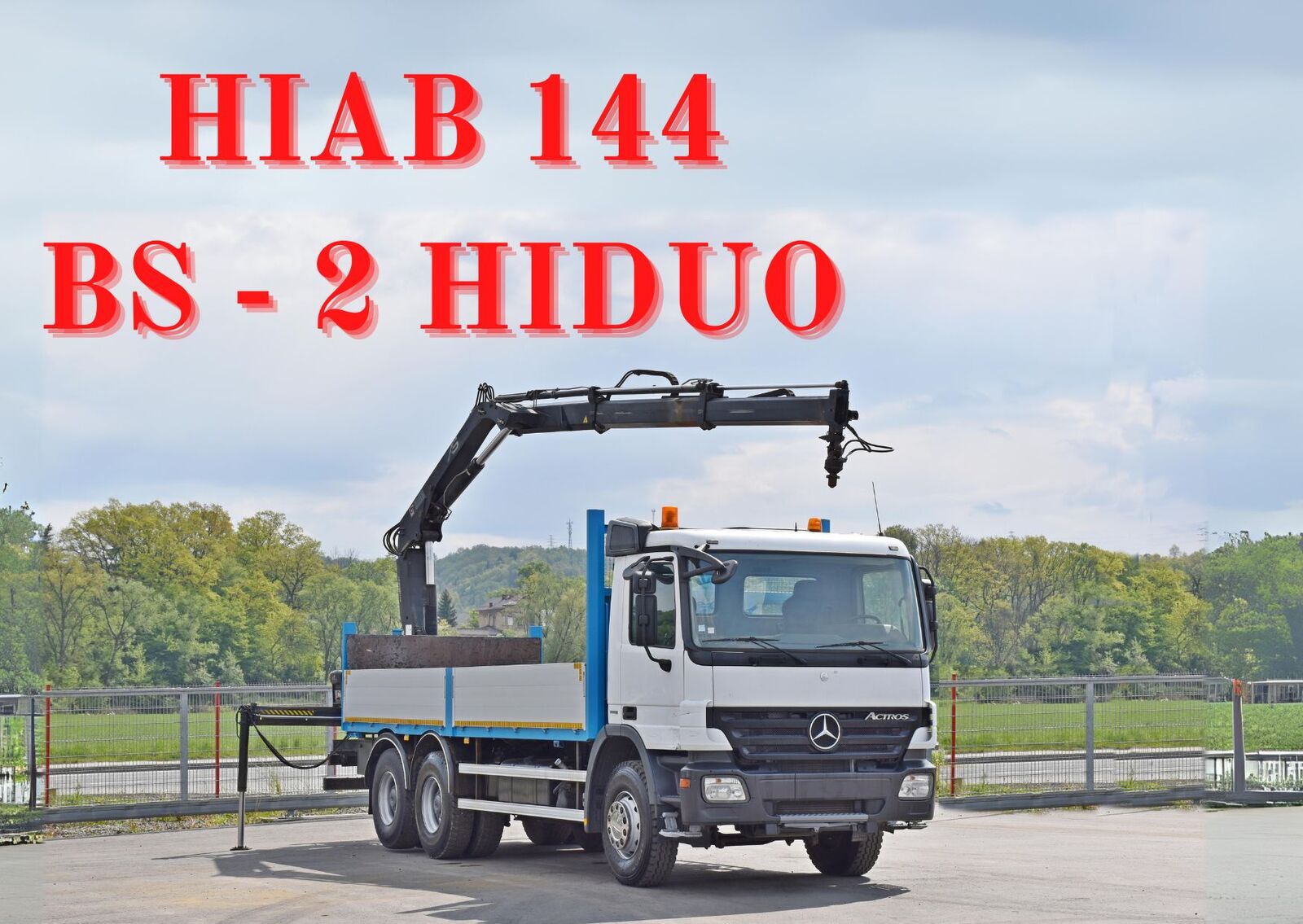 Mercedes-Benz ACTROS 2632 * HIAB 144BS-2HIDUO+FUNK / 6x4 dump truck