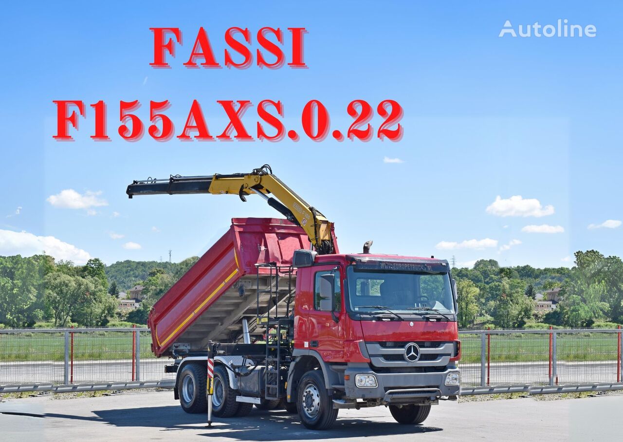 камион самосвал Mercedes-Benz ACTROS 2636 * FASSI F155AXS.0.22 / 6x4