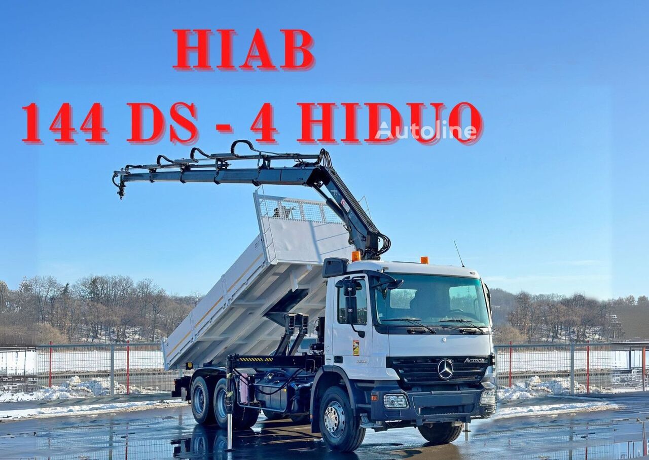 autobasculantă Mercedes-Benz ACTROS 2636 * HIAB 144 DS-4 HIDUO + FUNK/6x4