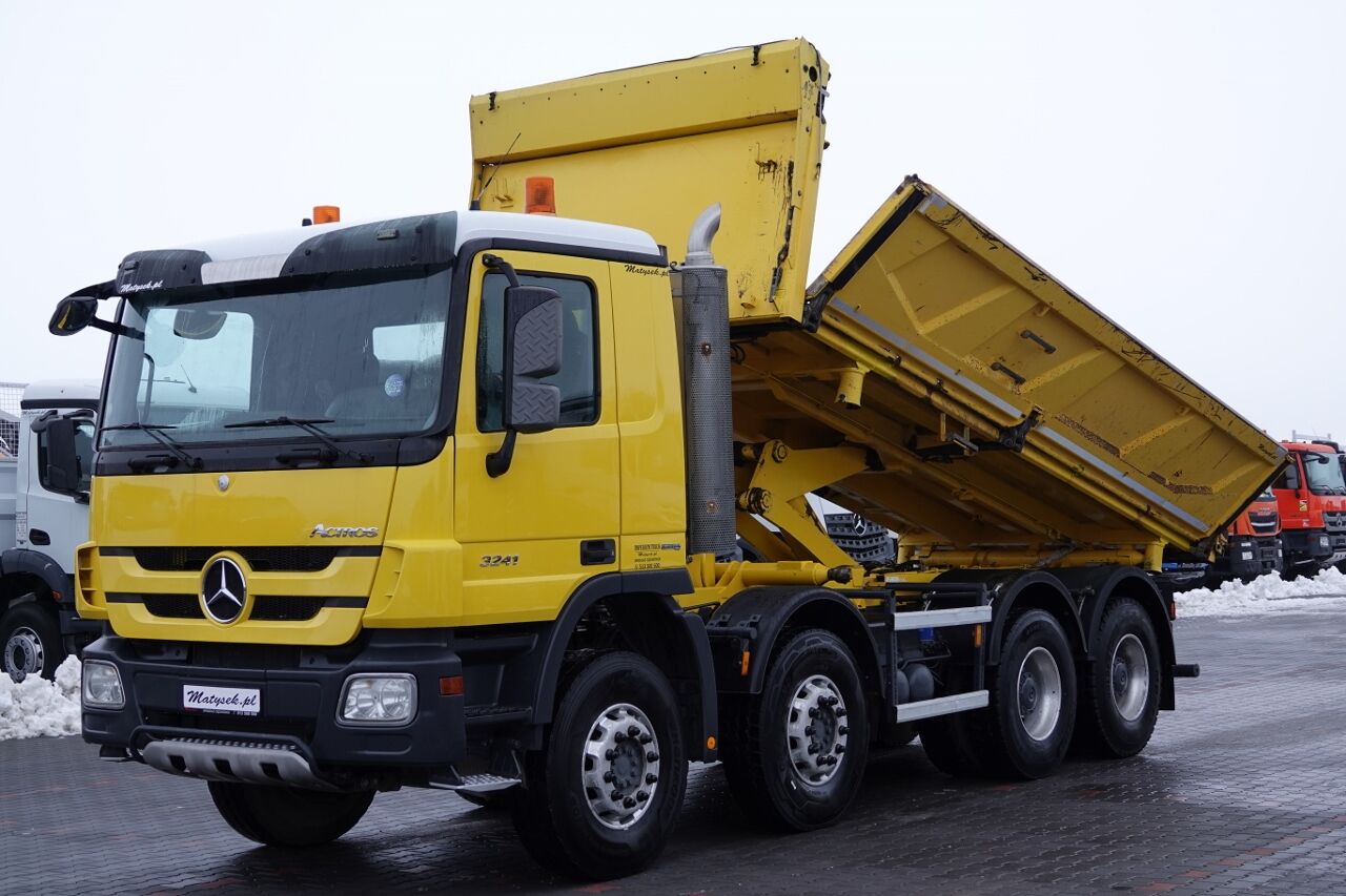 Mercedes-Benz ACTROS 3241 / 8x4 / WYWROTKA / HYDROBURTA / BORDMATIC / EURO 5 E billenős teherautó