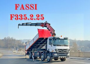 덤프 트럭 Mercedes-Benz ACTROS 3244 * FASSI F335A.2.25 + FUNK / 8x4