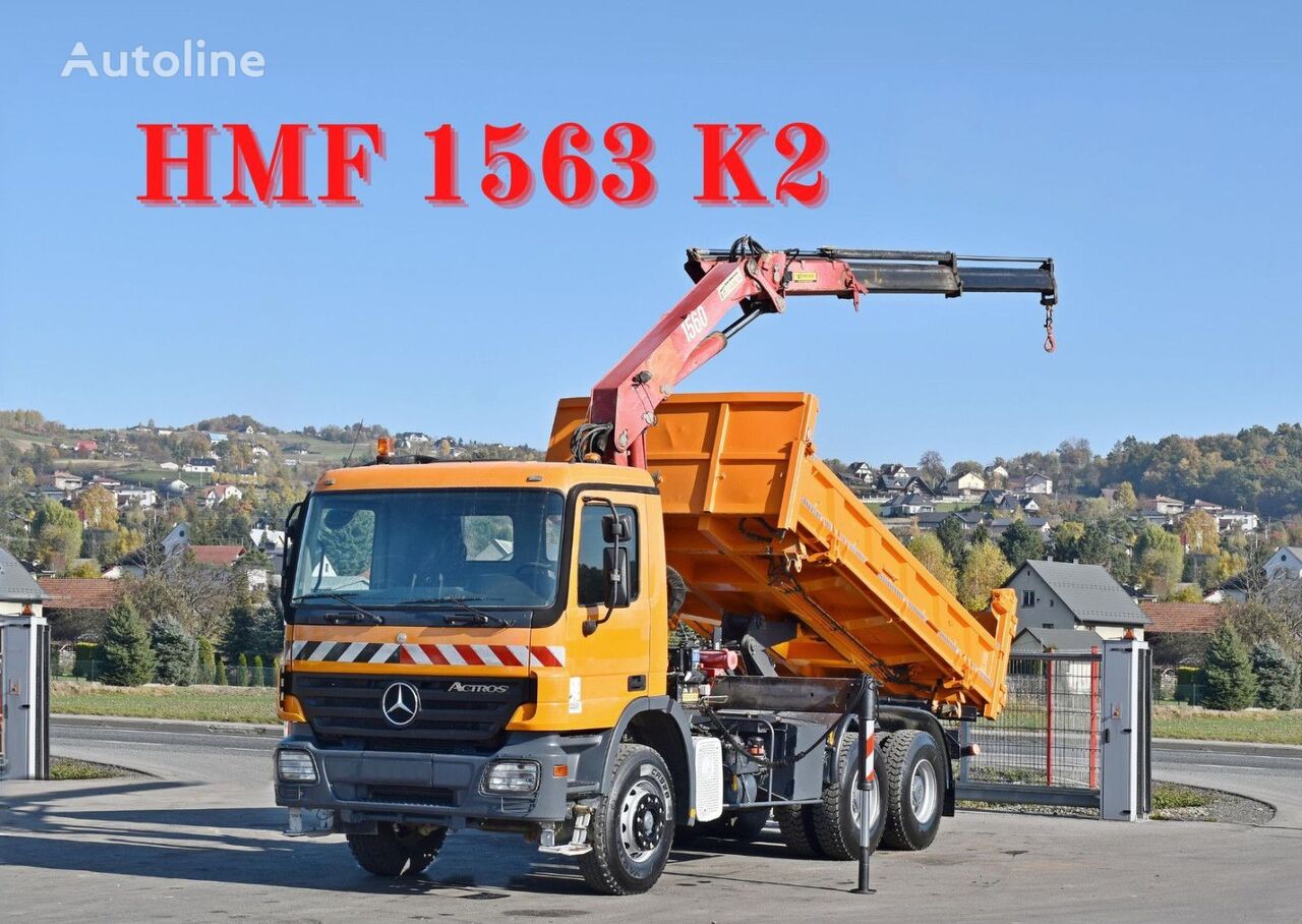 Mercedes-Benz ACTROS 3336 + BORDMATIC * HMF 1563 K2 /6x4 volquete